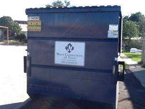 Image of 8-yard front-end loading commercial dumpster