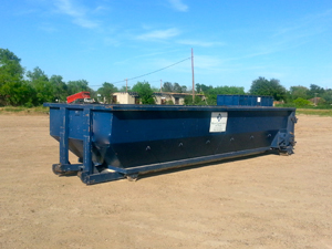 Image of a 20-yard roll-off dumpster.